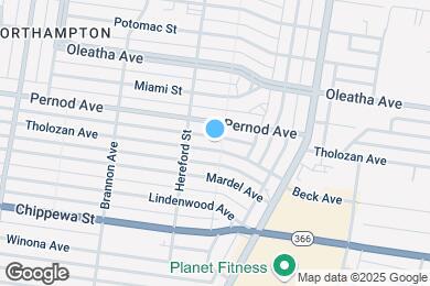 Map image of the property - 4973 Tholozan Ave
