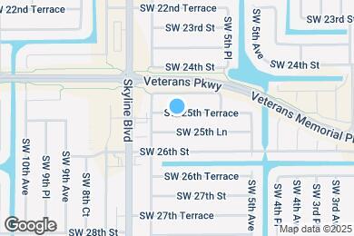 Map image of the property - 626 SW 25th Terrace