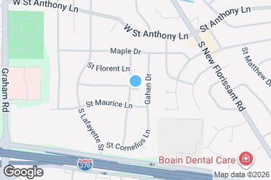 Map image of the property - 1210 St Bernadette Ln