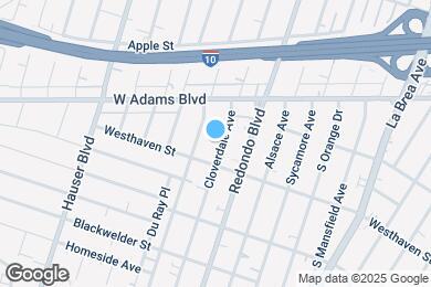 Map image of the property - 2651 S Cloverdale Ave