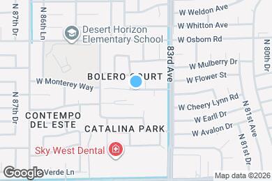 Map image of the property - 8415 W Monterey Way