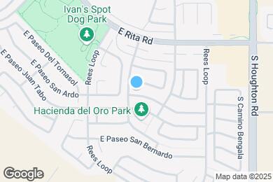 Map image of the property - 9957 E Paseo San Ardo