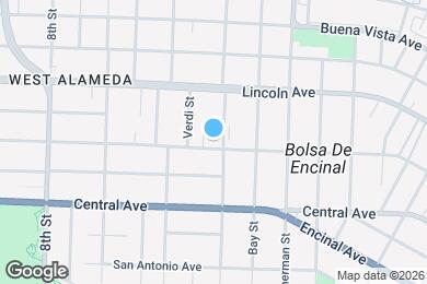 Map image of the property - 1047 Santa Clara Ave