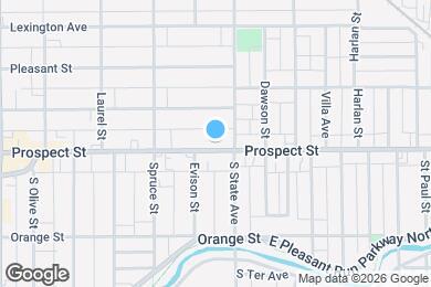 Map image of the property - 1622 Prospect St