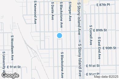 Map image of the property - 8924 S Blackstone Ave