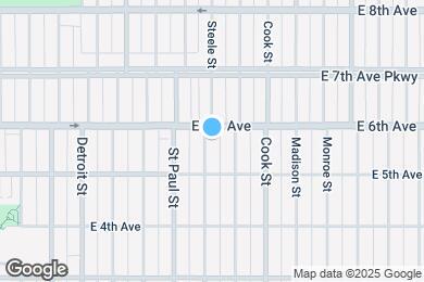Map image of the property - 556 Steele St