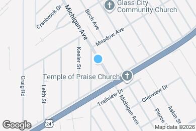 Map image of the property - 1027 Michigan Ave