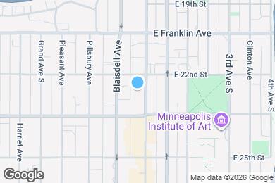Map image of the property - 2218 Nicollet Ave