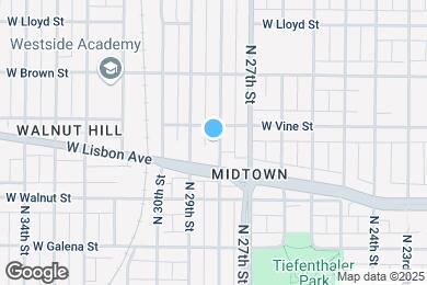 Map image of the property - 1831 N 28th St