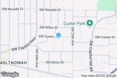 Map image of the property - 2638 SW Custer St