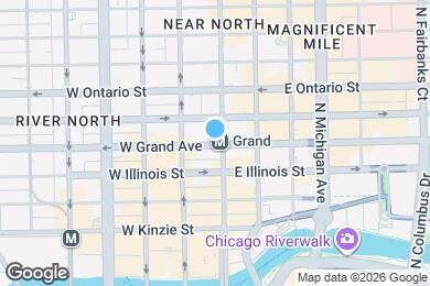 Map image of the property - 8 W Grand Ave