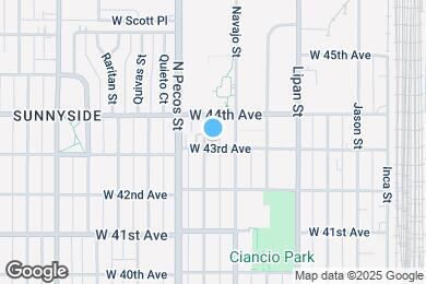 Map image of the property - 1475 W 43rd Ave