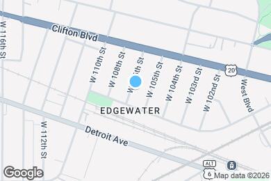 Map image of the property - 1317 W 106th St