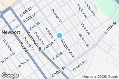 Map image of the property - 802 Washington Ave