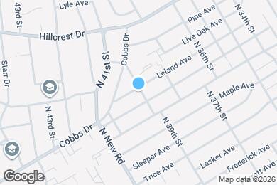 Map image of the property - 3900 Leland Ave