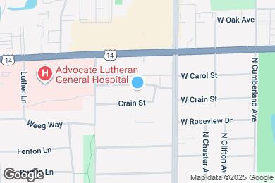 Map image of the property - 1401 Carol St