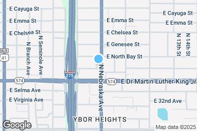 Map image of the property - 4114 N Nebraska Ave