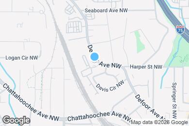 Map image of the property - 1824 Defoor Ave NW