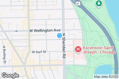 Map image of the property - 424 W Oakdale Ave