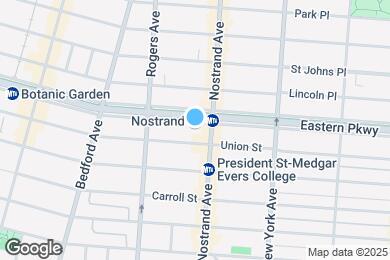 Map image of the property - Modern Duplex-Style Residence with Designer Finishes on Historic Eastern Parkway