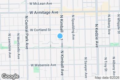 Map image of the property - 1822 N Kimball Ave