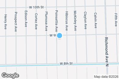 Map image of the property - 820 Poinsettia Ave