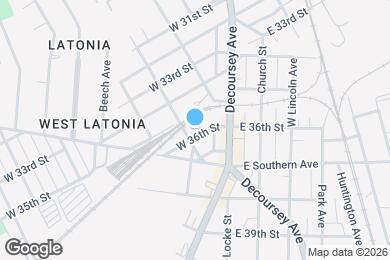 Map image of the property - 28 W 36th St