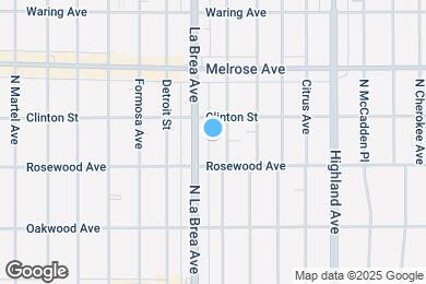 Map image of the property - 525 N Sycamore Ave
