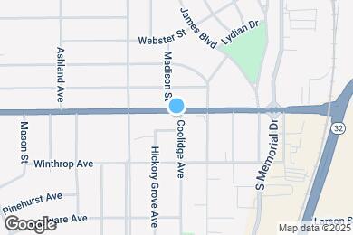 Map image of the property - 2009 Durand Ave