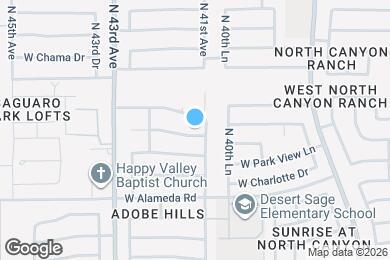 Map image of the property - 4110 W Questa Dr