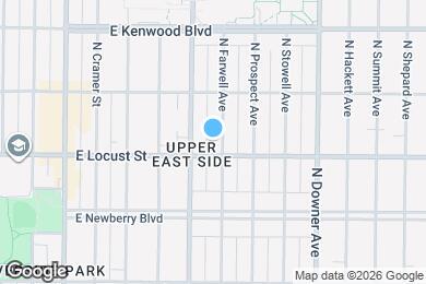 Map image of the property - 2913 N Farwell Ave