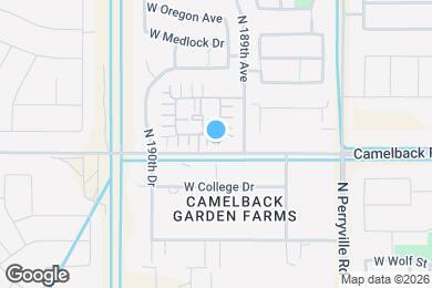 Map image of the property - 18923 W Pasadena Ave