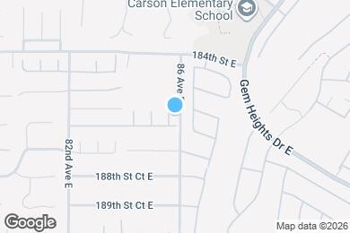 Map image of the property - 18611 85th Ave Ct E