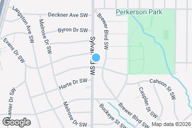 Map image of the property - 1630 Sylvan Rd SW