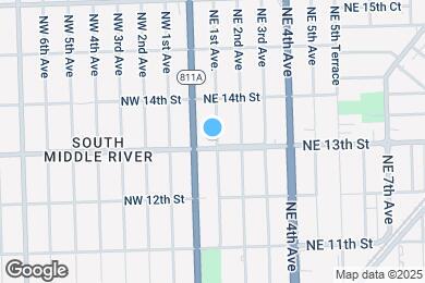 Map image of the property - 1305 NE 1st Ave