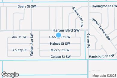 Map image of the property - 780 Geddes St SW