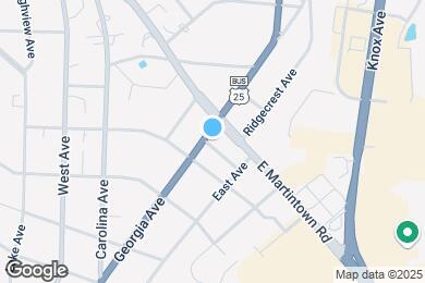 Map image of the property - 1011 Georgia Ave