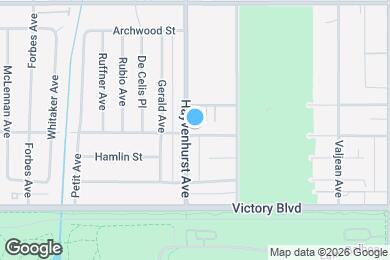 Map image of the property - 6540 Hayvenhurst Ave