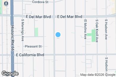 Map image of the property - 470 S Los Robles Ave