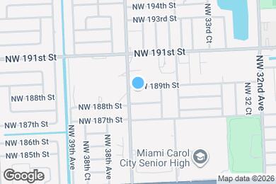 Map image of the property - 3620 NW 189th St