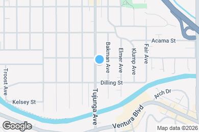 Map image of the property - 4170 Tujunga Ave