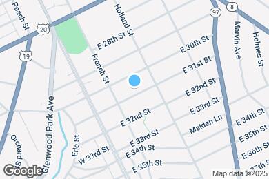 Map image of the property - 132 E 31st St
