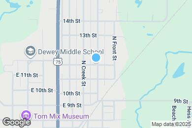 Map image of the property - 1201 N Choctaw St