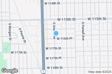 Map image of the property - 708 W 116th Pl