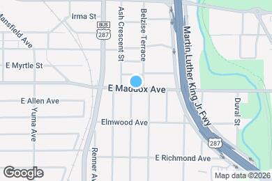 Map image of the property - 1601 Daniel St