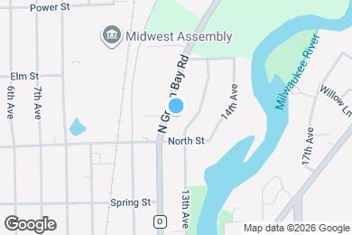 Map image of the property - 966 N Green Bay Rd