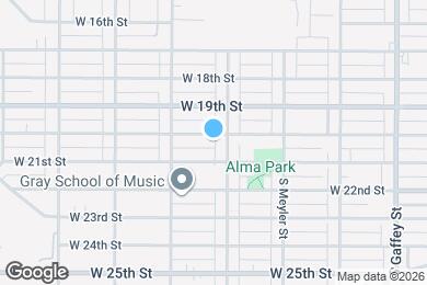 Map image of the property - 1023 W 20th St