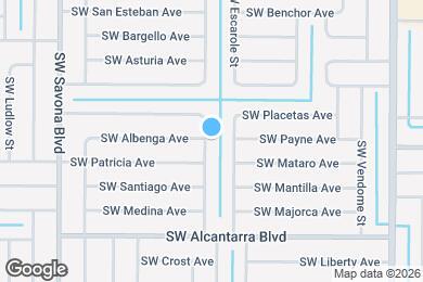 Map image of the property - 3433 SW San Miguel St