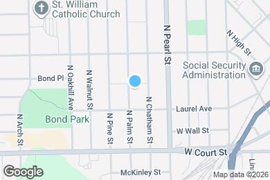 Map image of the property - 224 N Palm St