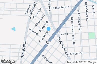 Map image of the property - 1810 Paul Morphy St